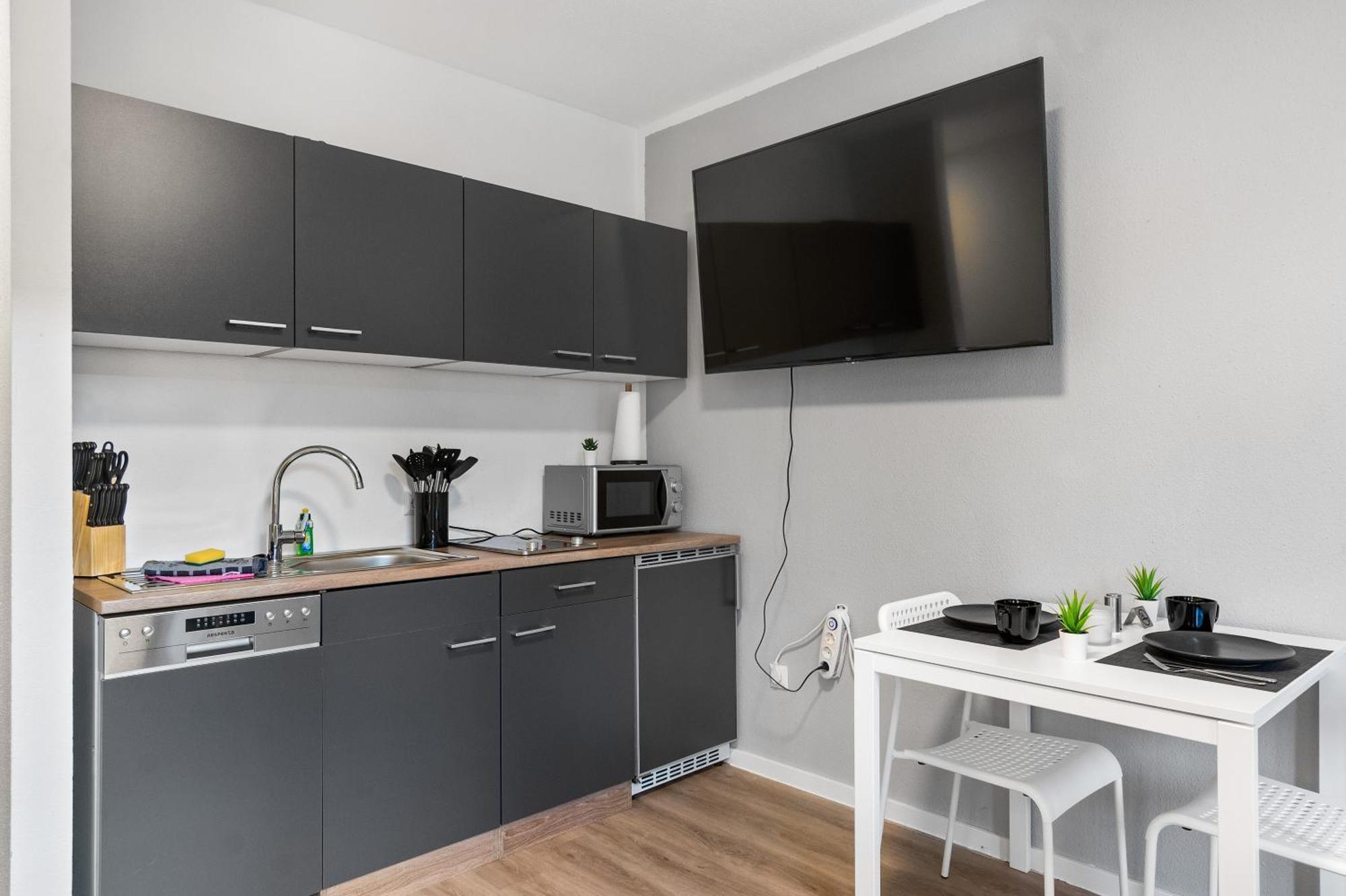 Messe, Monteure, Budget - Einfache Komfortable 2 Personen Wohnung Duisburg Exterior photo